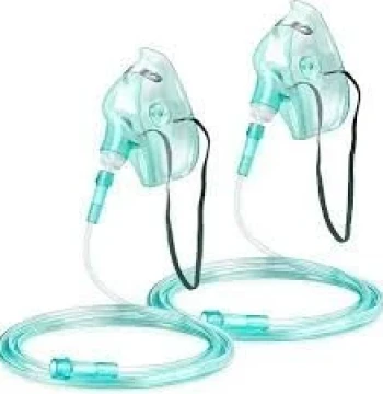 قناع أوكسجين للكبار مع أنبوب (Oxygen Mask Adult)