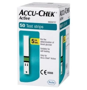 شرائط فحص السكر بالدم Accu-Chek Active 50s