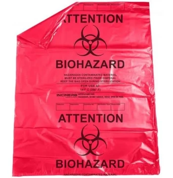 أكياس نفايات طبية خطرة حمراء 50L (Biohazard Bags)