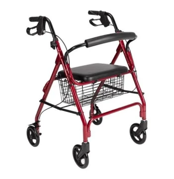 مشاية كبار السن مع عجلات ومقعد ومكابح (Rollator)